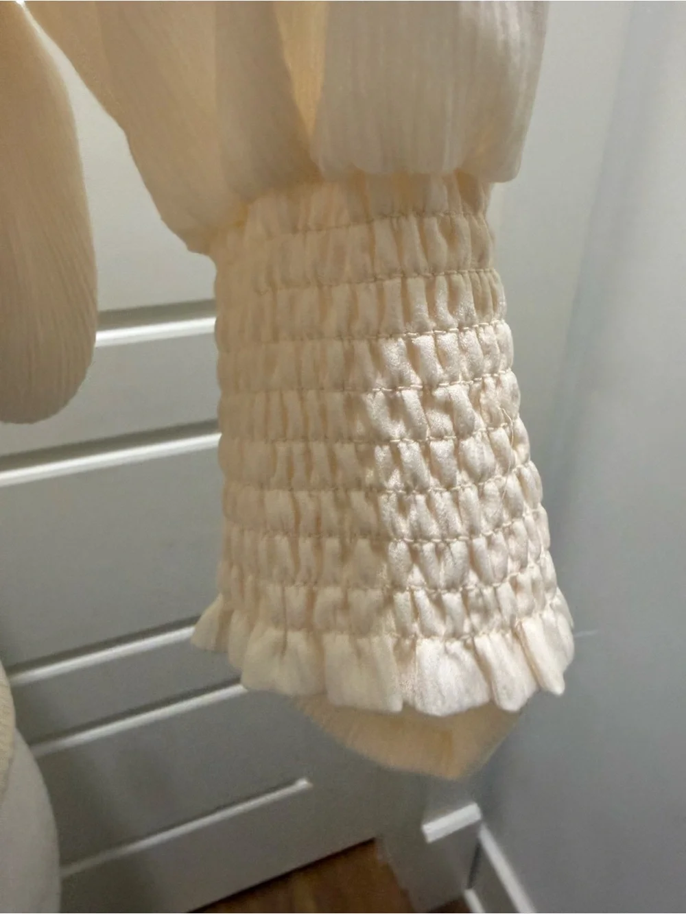 NWT. ASTR the Label. Puff Sleeve Square Neck Top. Cream. Size Medium.